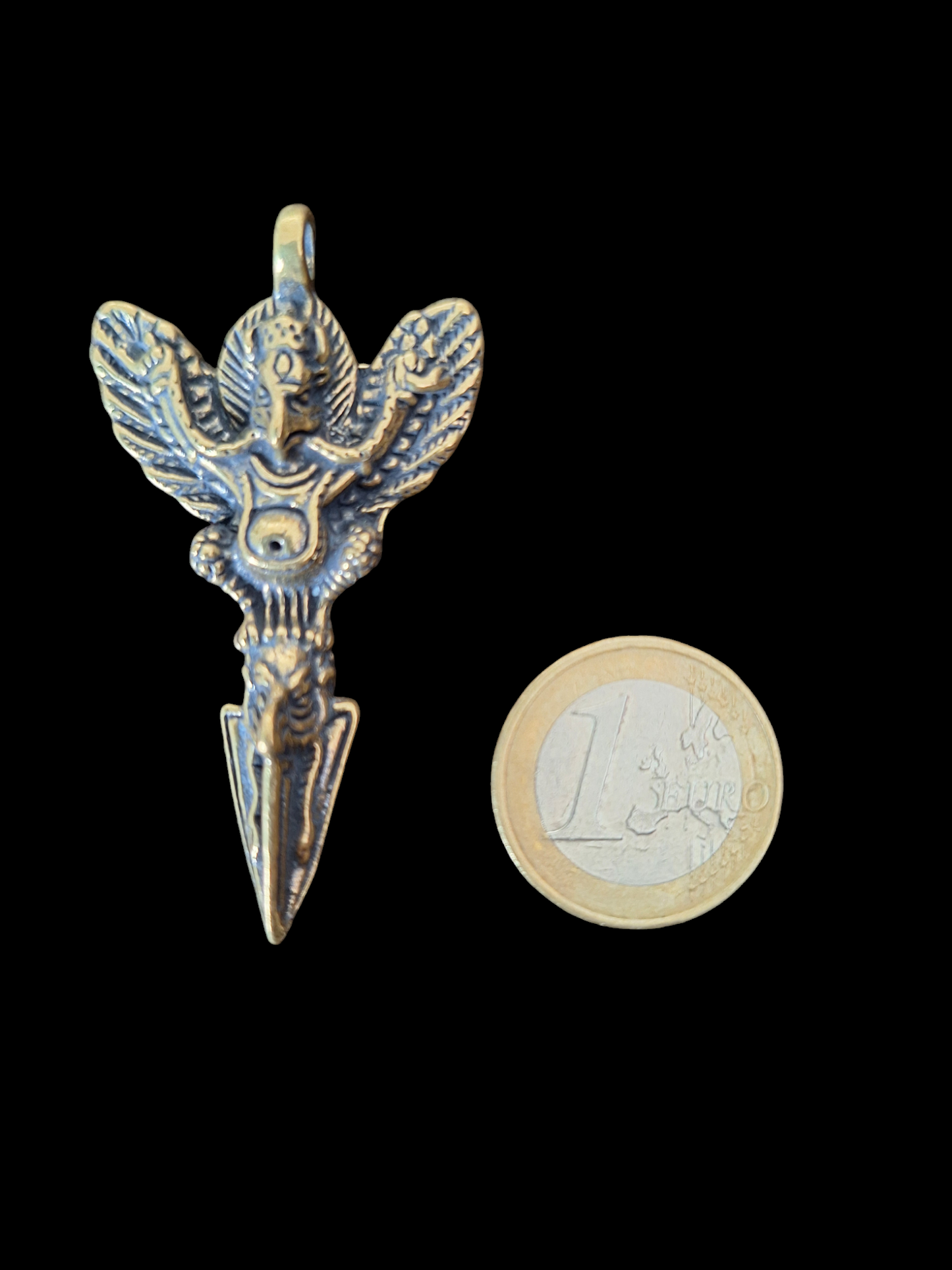 Garuda on phurba pendant