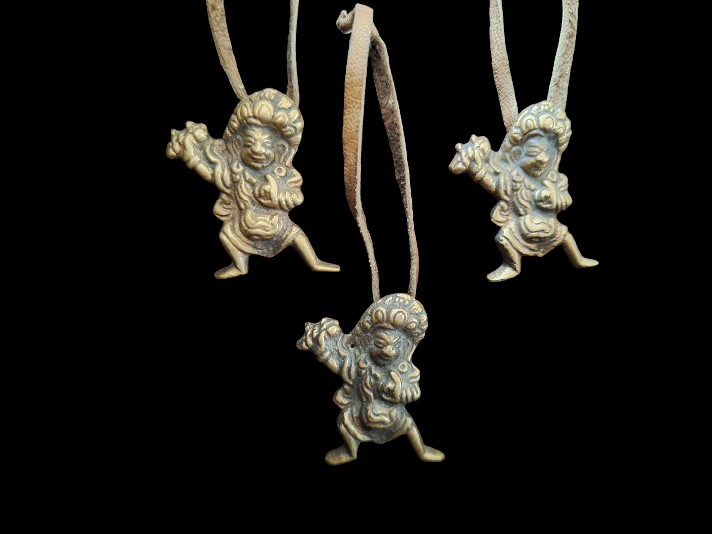 Angry deity pendant #2