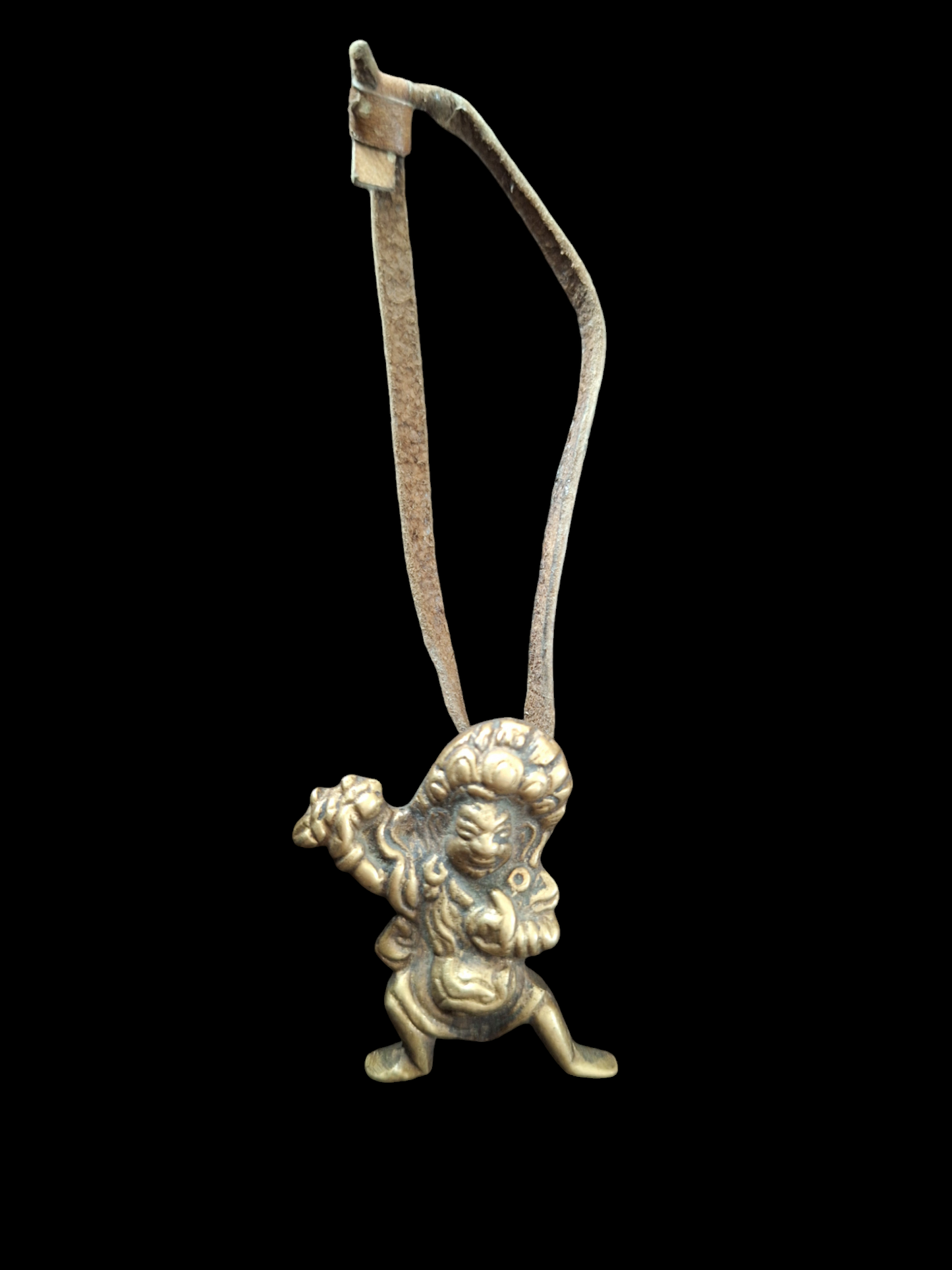 Angry deity pendant #2