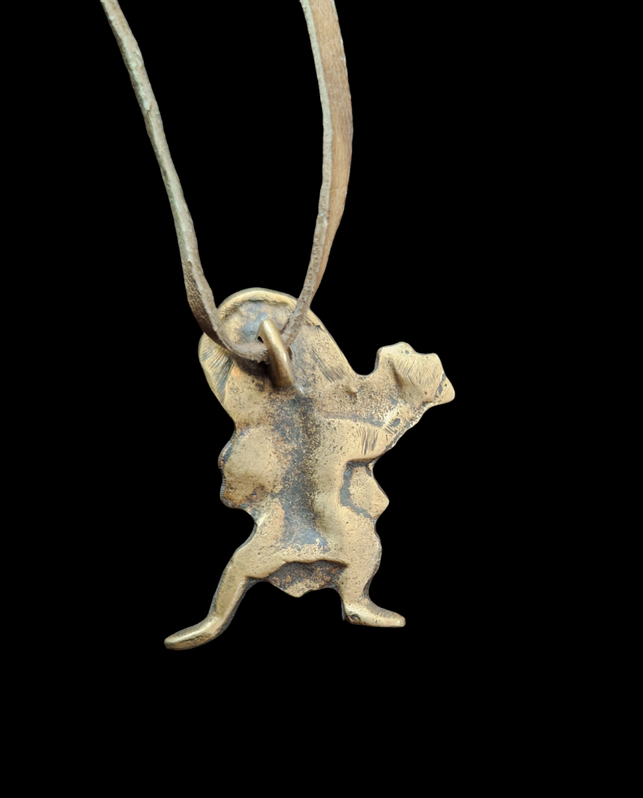 Angry deity pendant #2