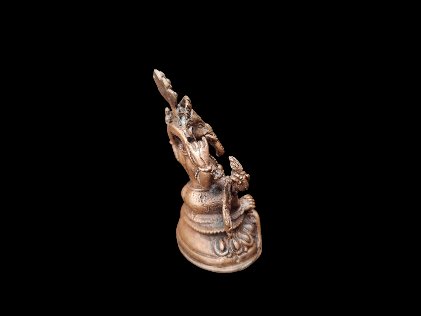 Red copper Ganesha figurine