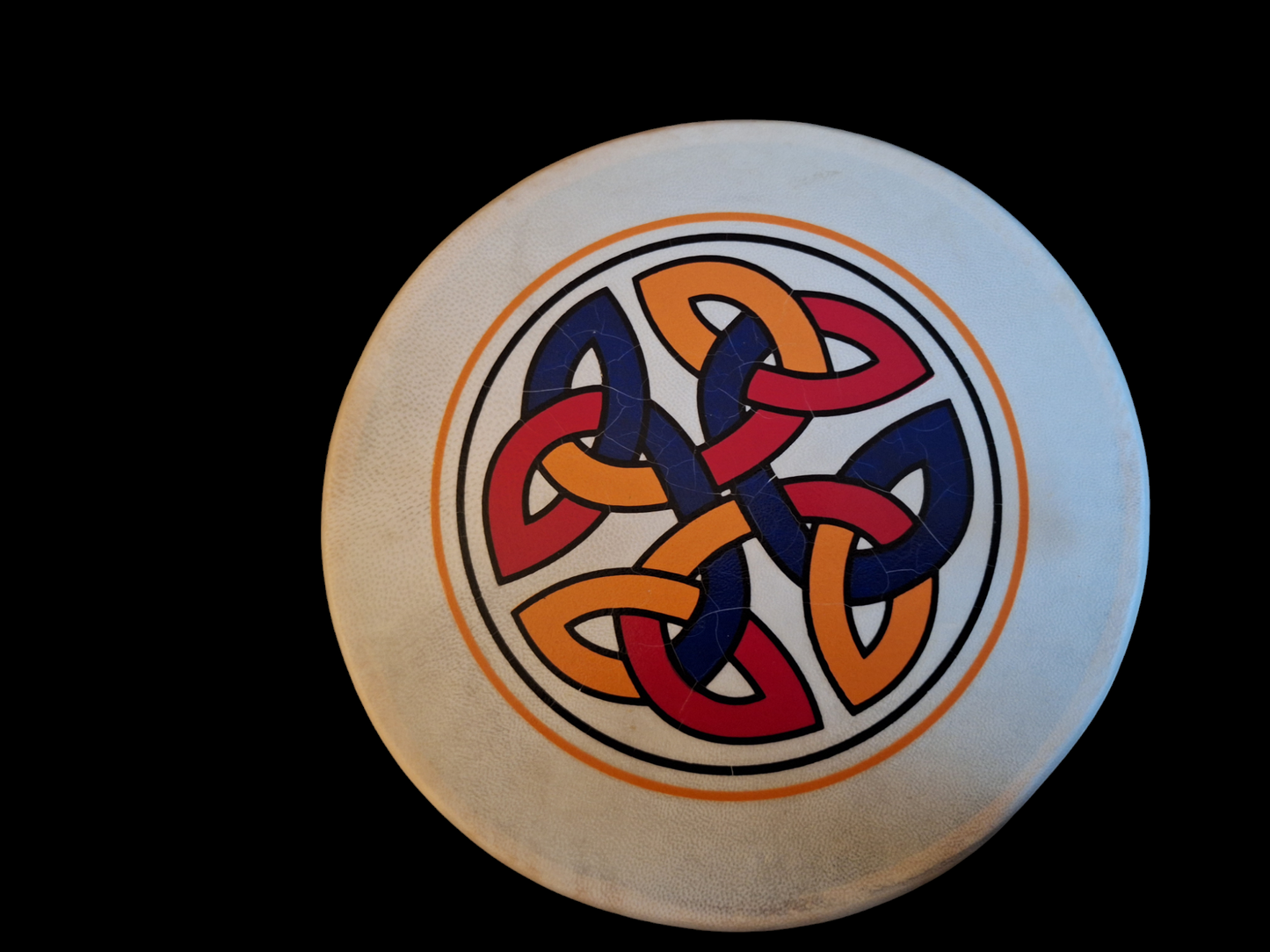 Mini bodhran with Celtic knot