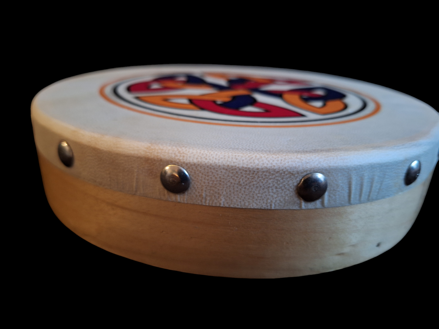 Mini bodhran with Celtic knot