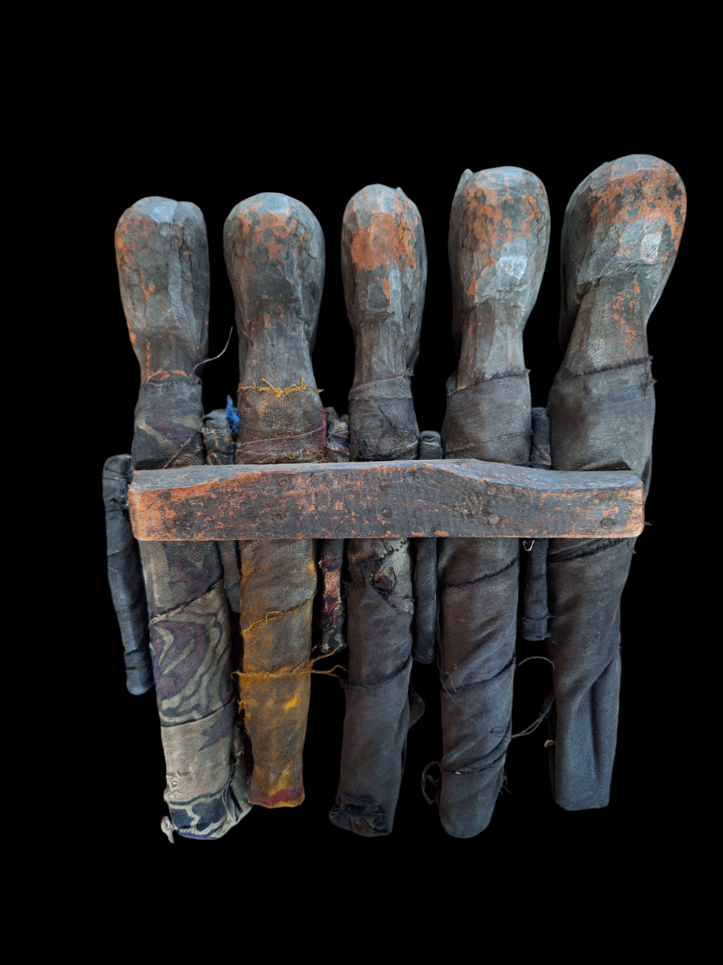 Old Santal tribal storyteller puppets set #3