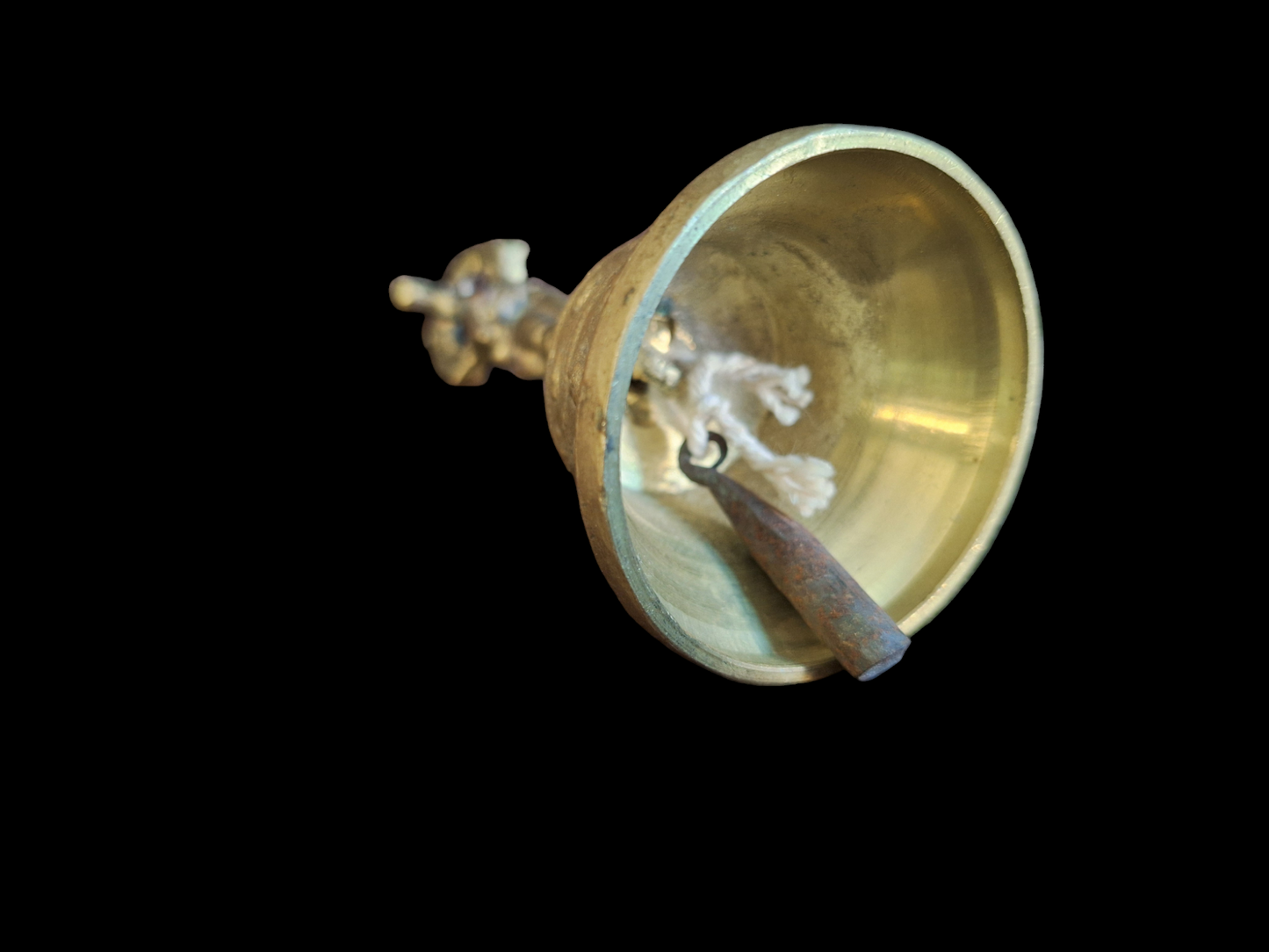 Vintage altar bell Tibetan Buddhist style, small #1