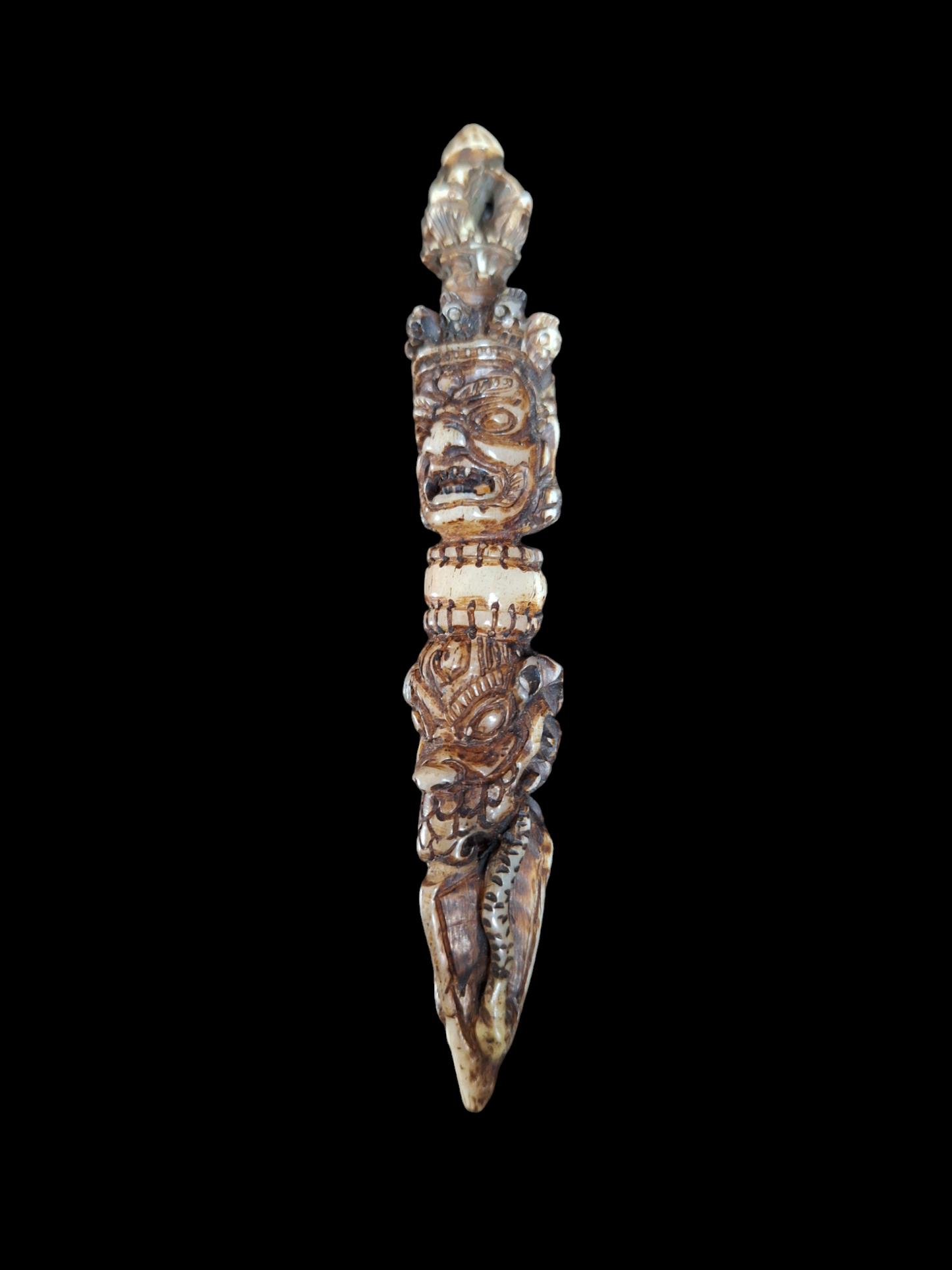 Vintage bone carved phurba