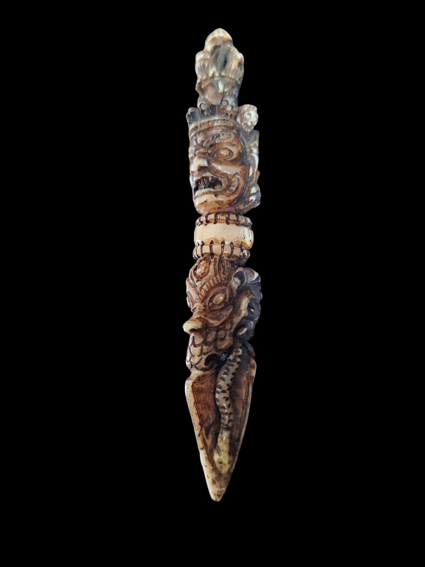 Vintage bone carved phurba