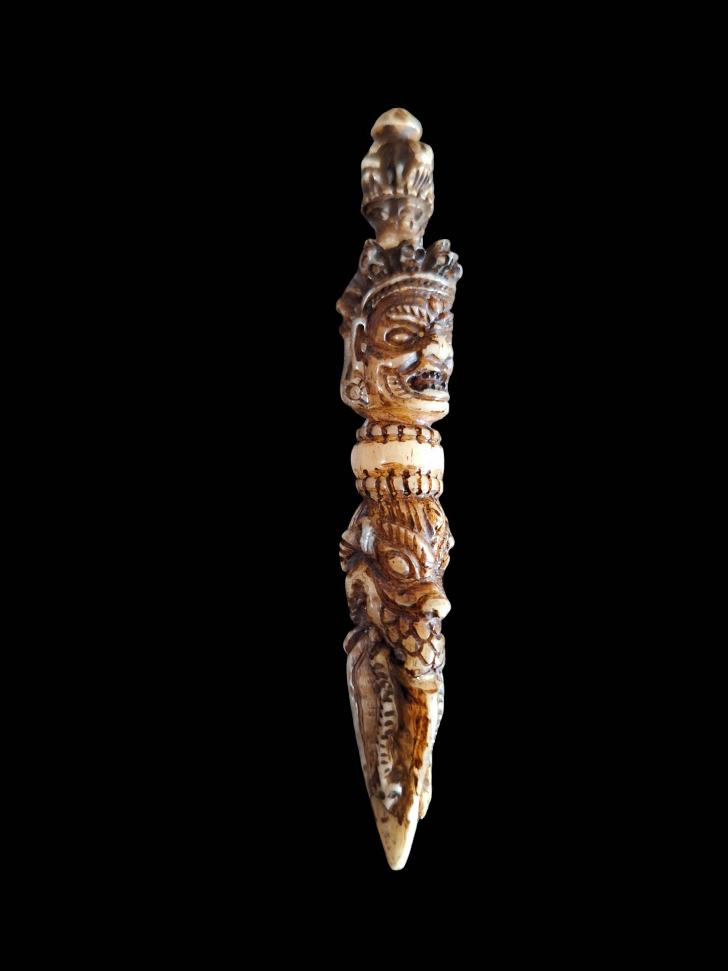 Vintage bone carved phurba