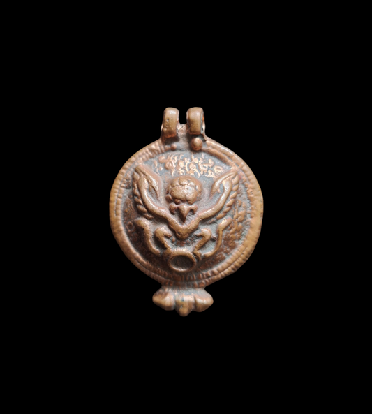 Vintage red copper pendant Garuda
