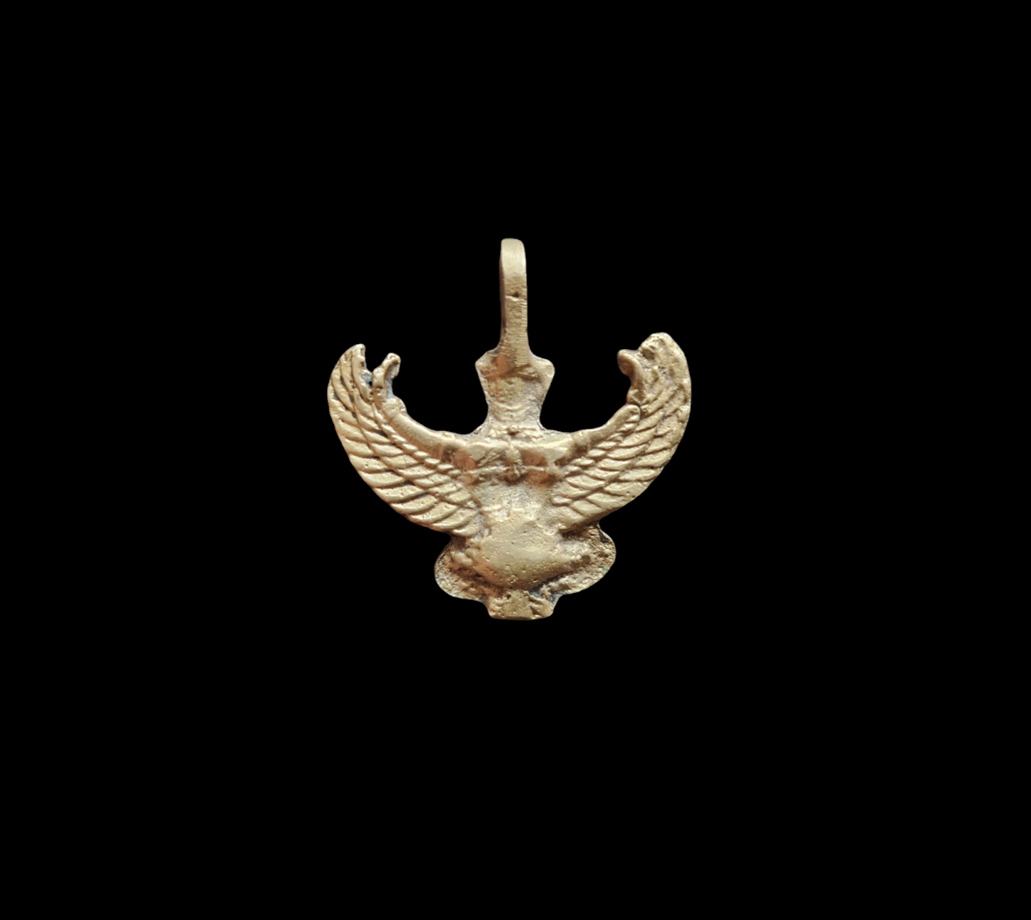 Vintage brass Garuda pendant