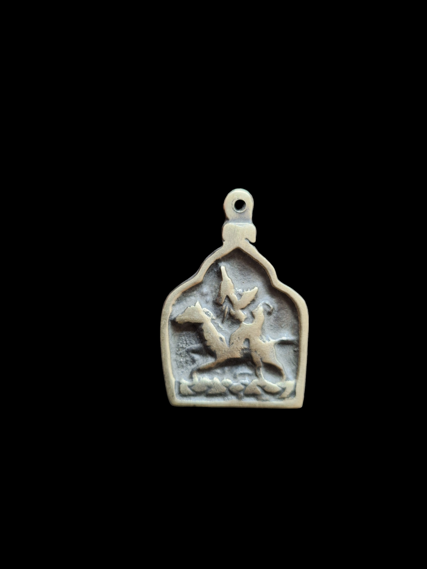 Antique bronze thogchag pendant Palden Lhamo