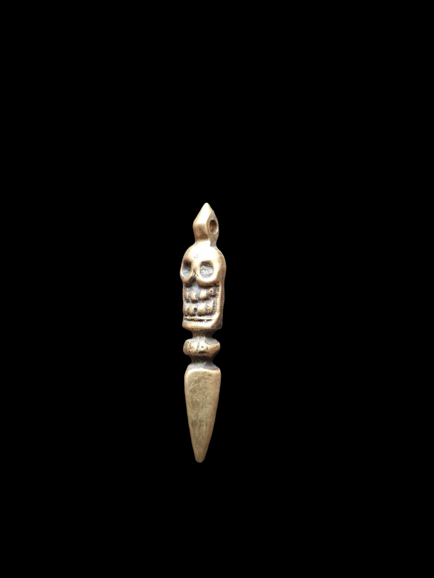 Vintage bronze phurba pendant #6