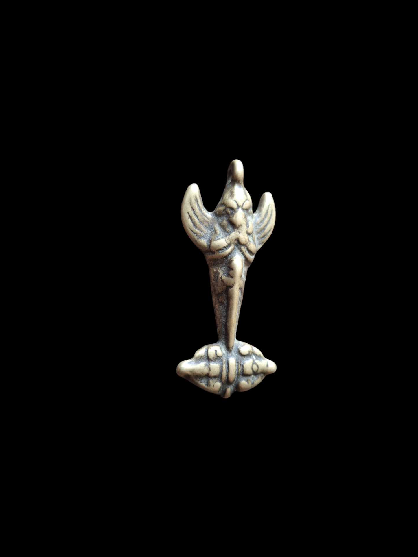 Old bronze thogchag pendant Vajrakilaya