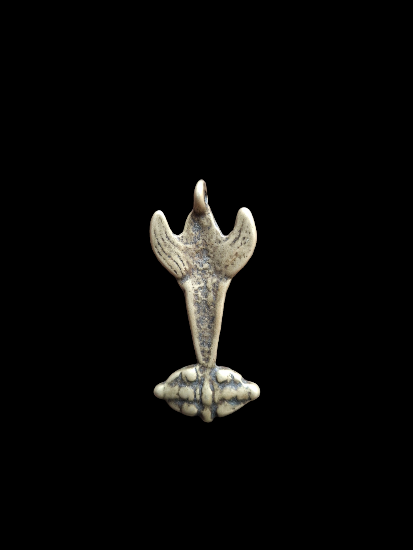 Old bronze thogchag pendant Vajrakilaya