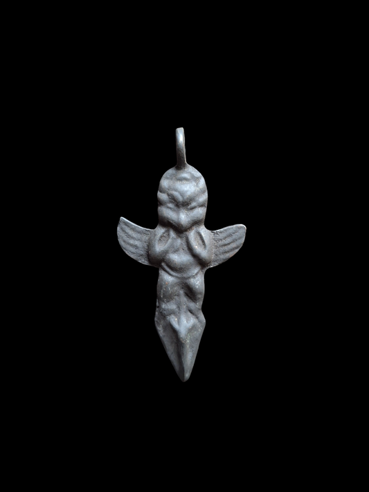 Antique bronze thogchag phurba pendant Garuda