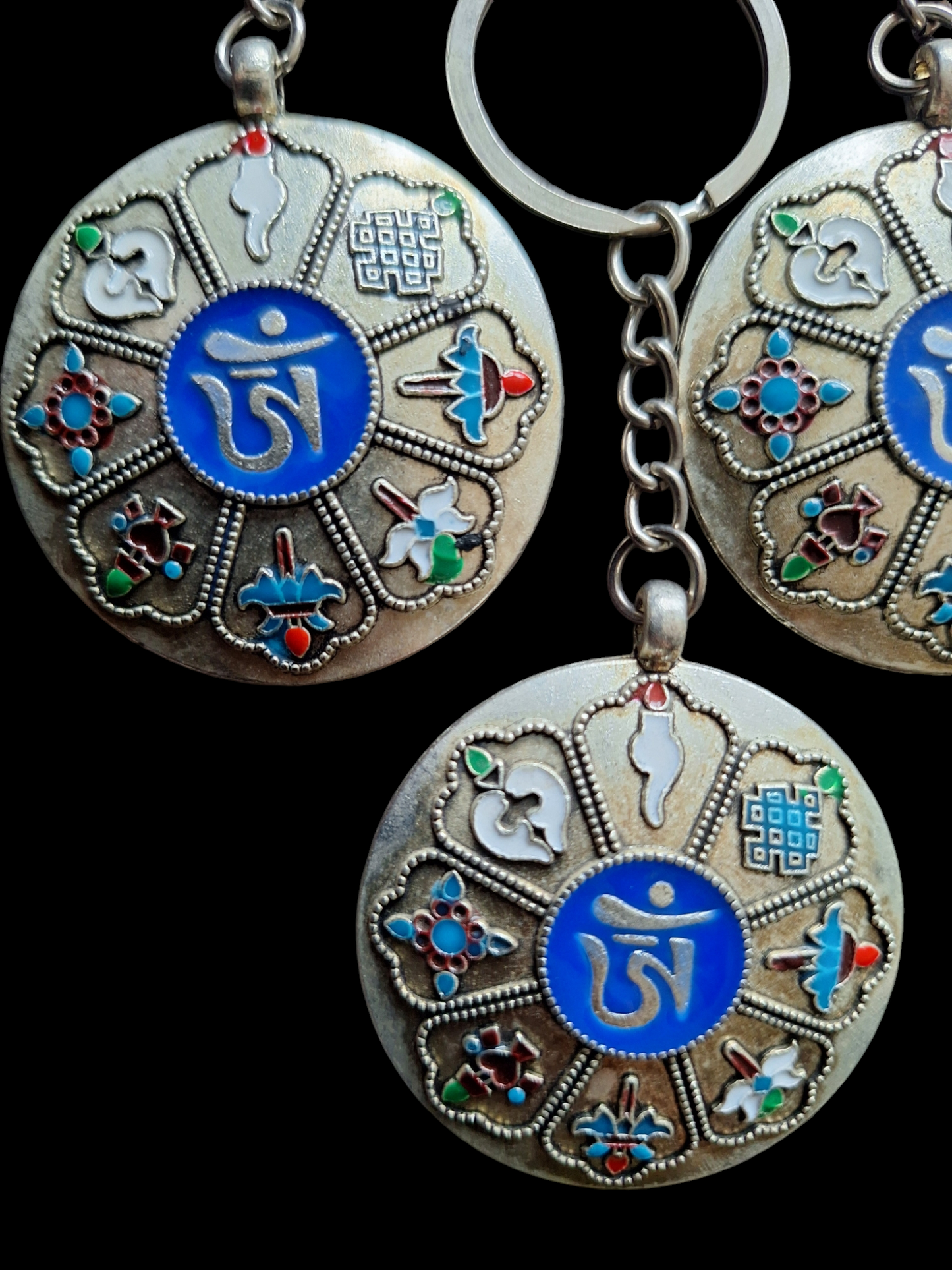 Keychain Auspicious Symbols with Lo Shu #2