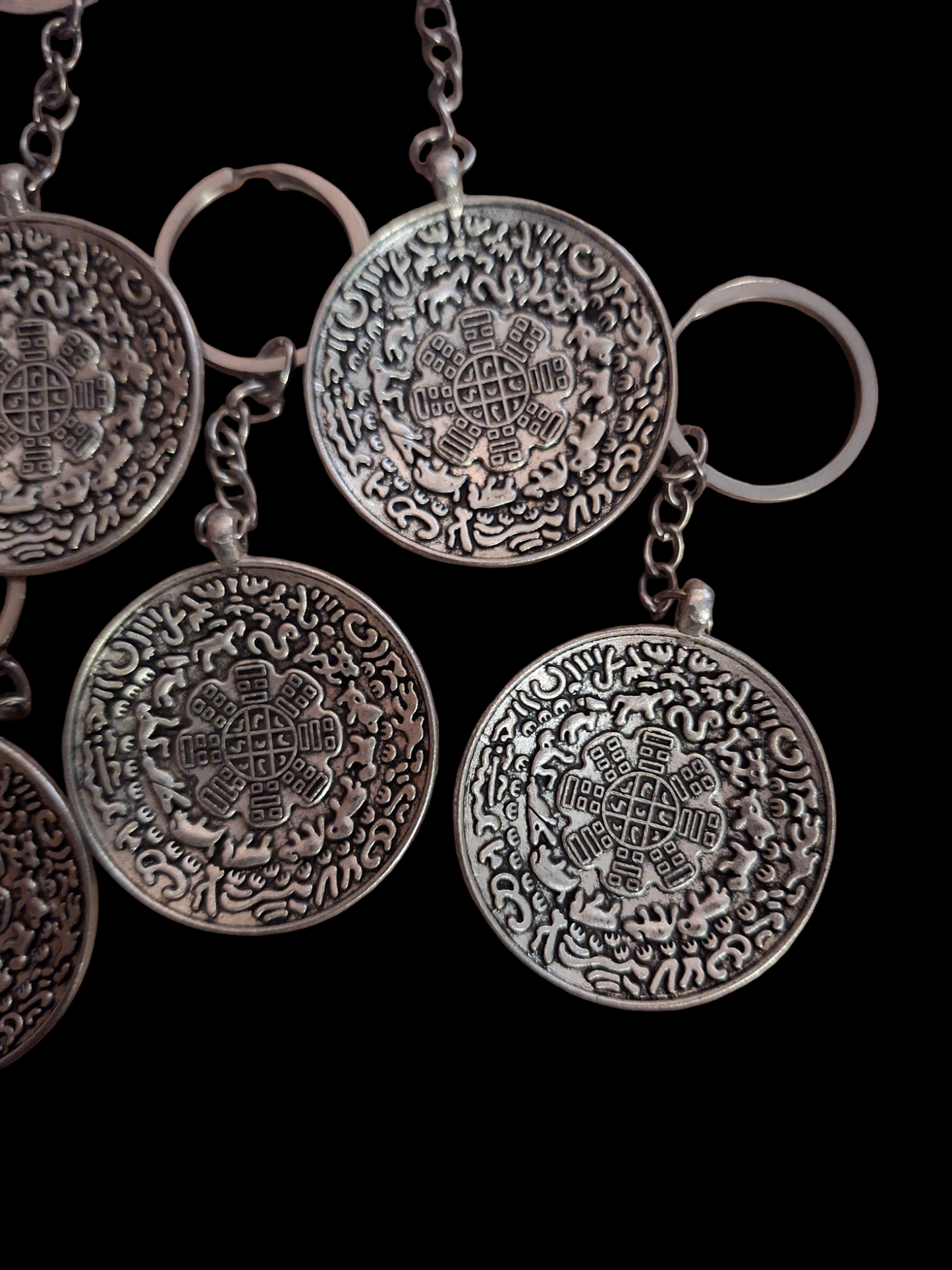 Keychain Auspicious Symbols with Lo Shu #2