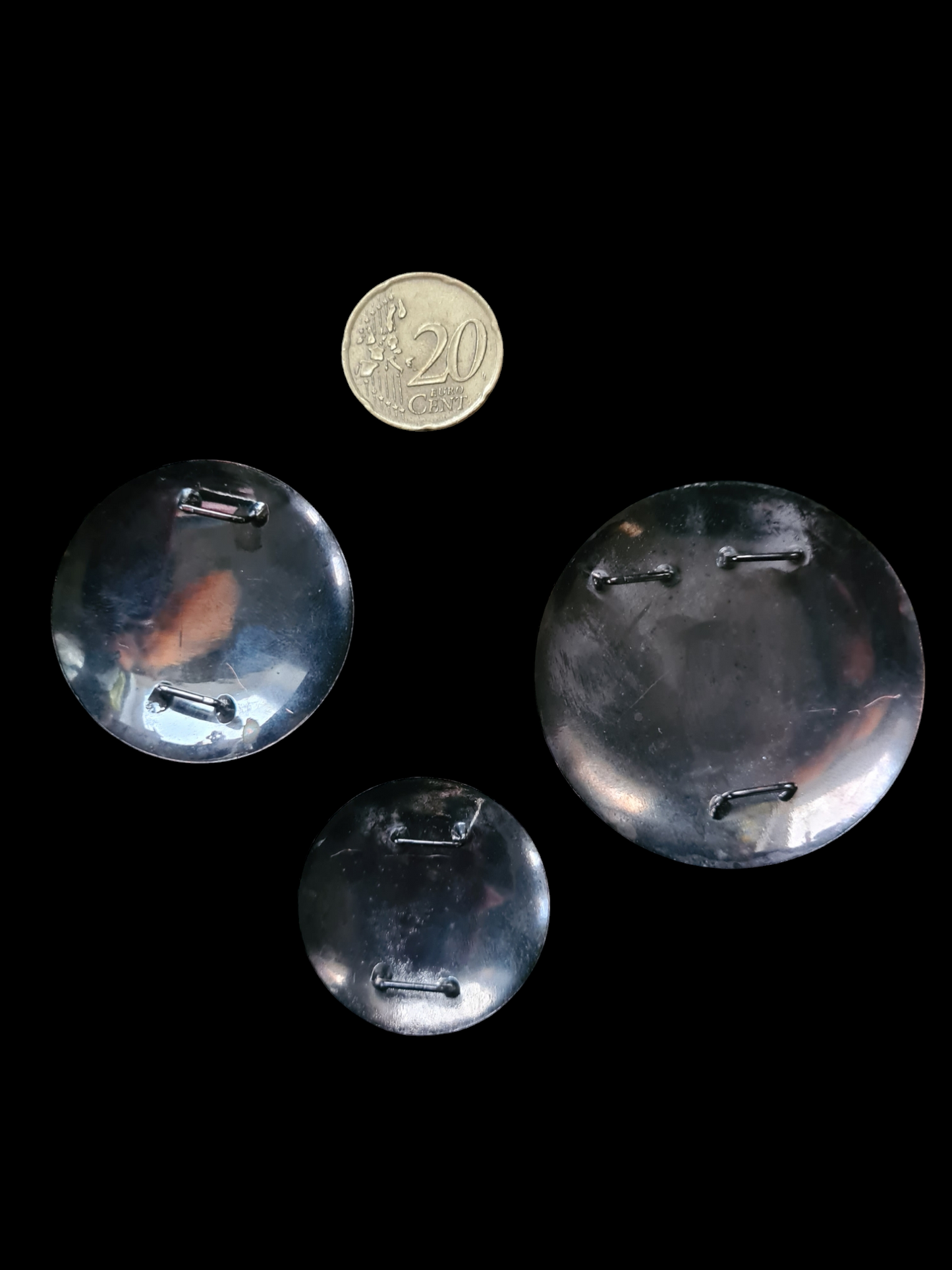 Copper coated mirrors (B-quality), set of 3
