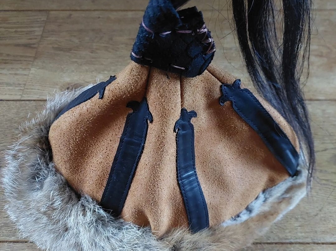 Mongolian Hats, set of two (adult size and child size)