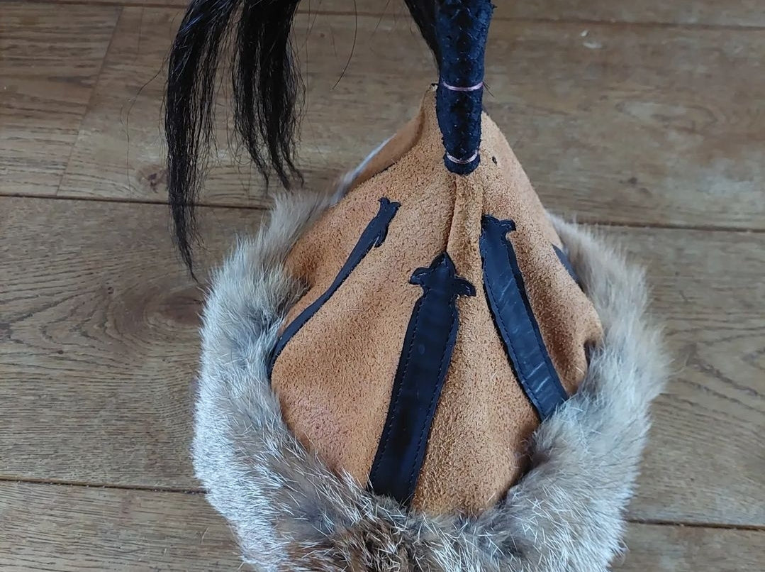 Mongolian Hats, set of two (adult size and child size)