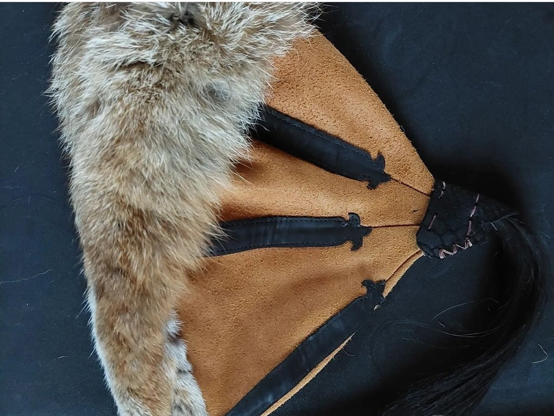 Mongolian Hats, set of two (adult size and child size)