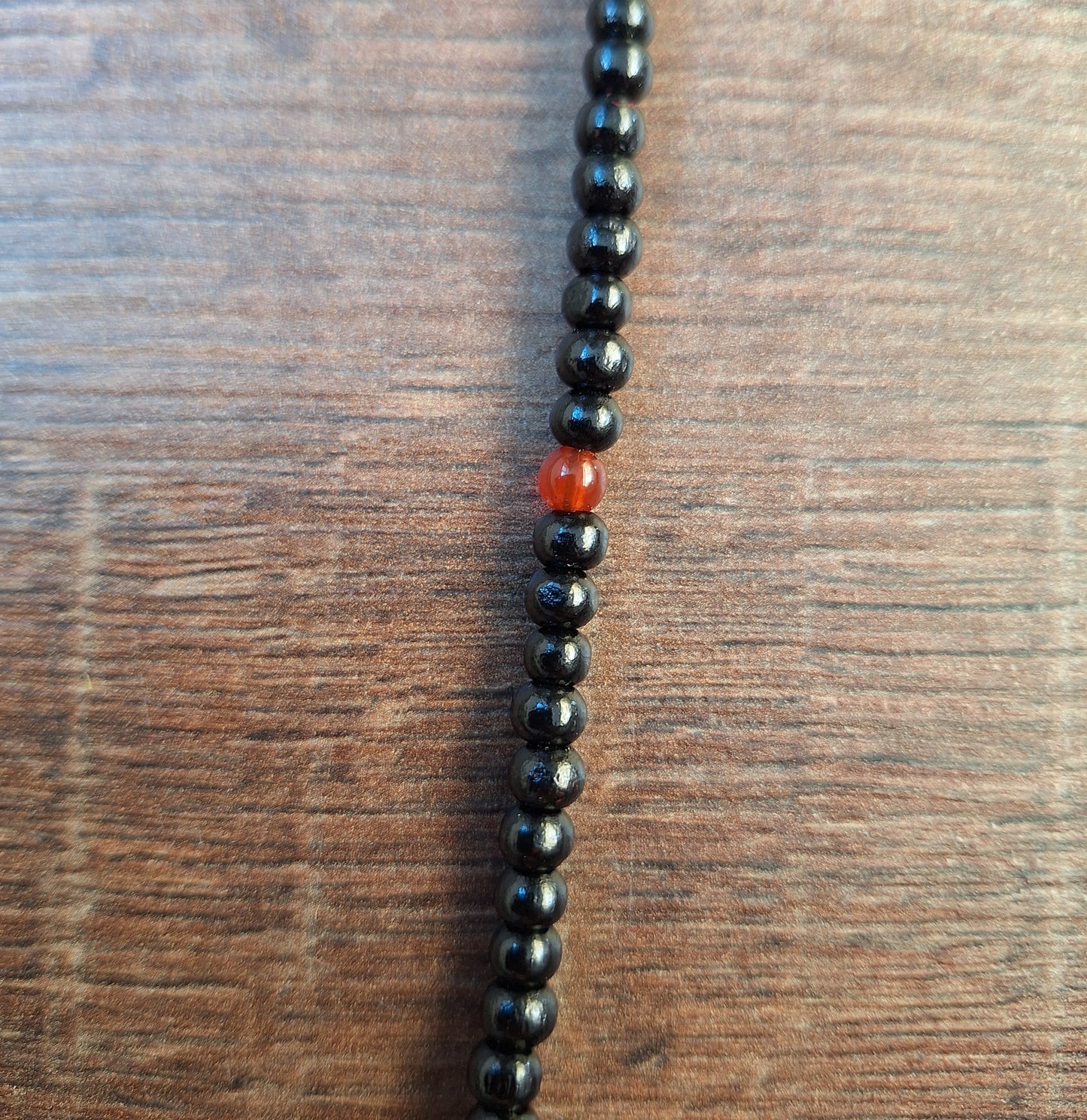 Black wooden mala