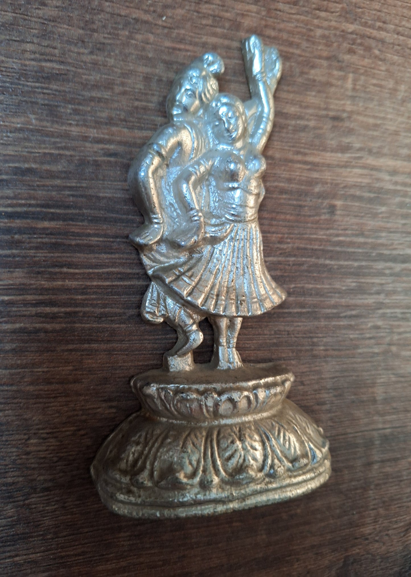 Alpaca metal Krishna and Radha figurine