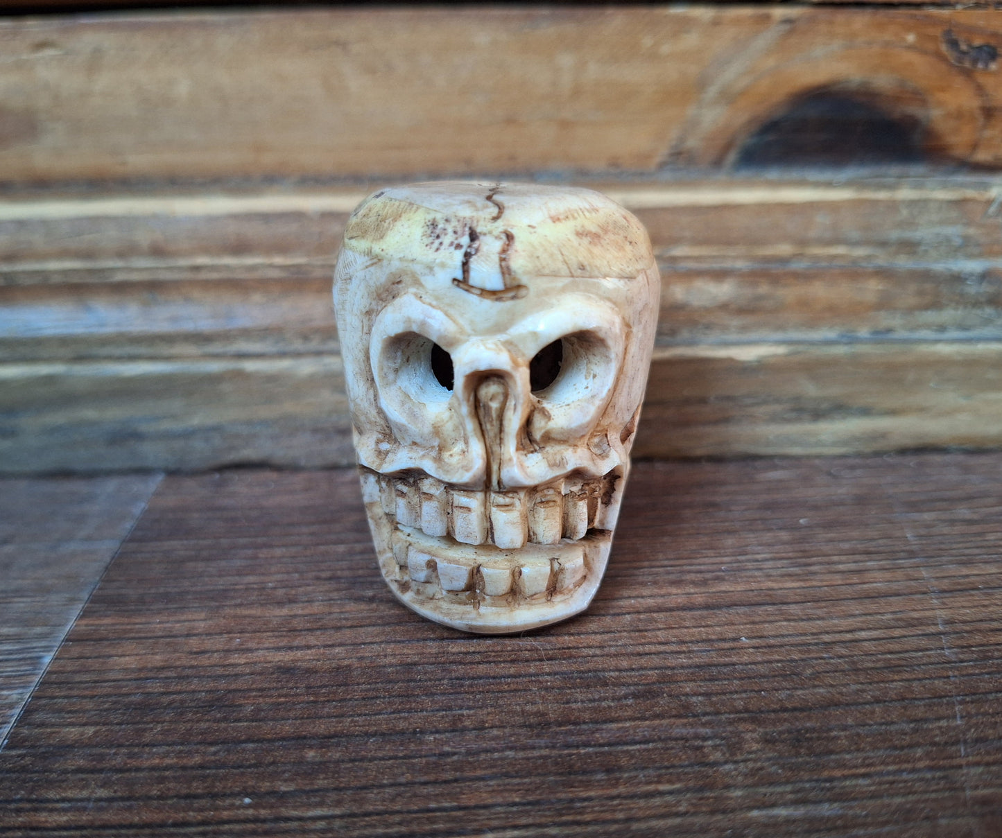 Yak bone skull beads