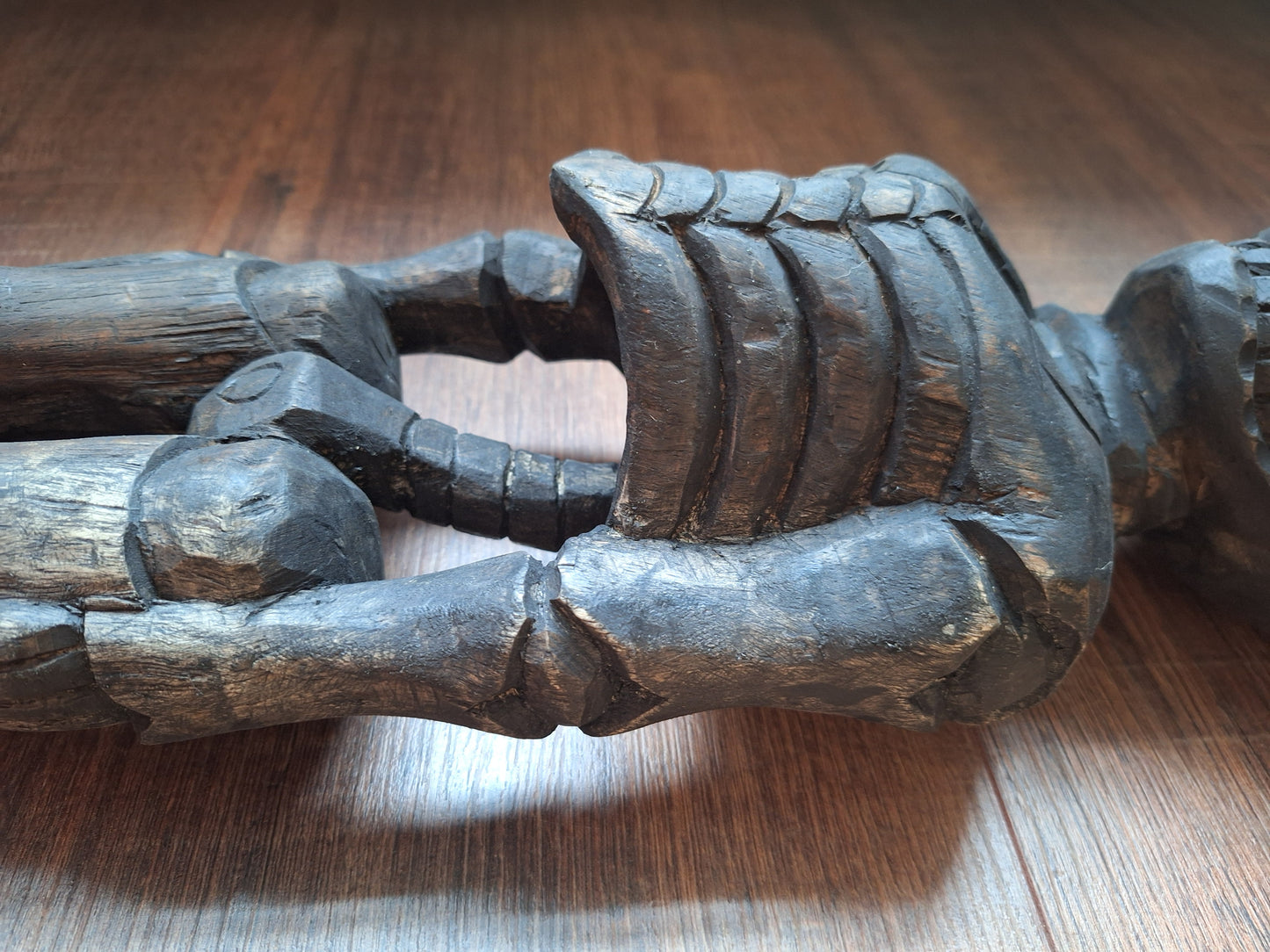 Nepalese wooden skeleton / Citipati figure
