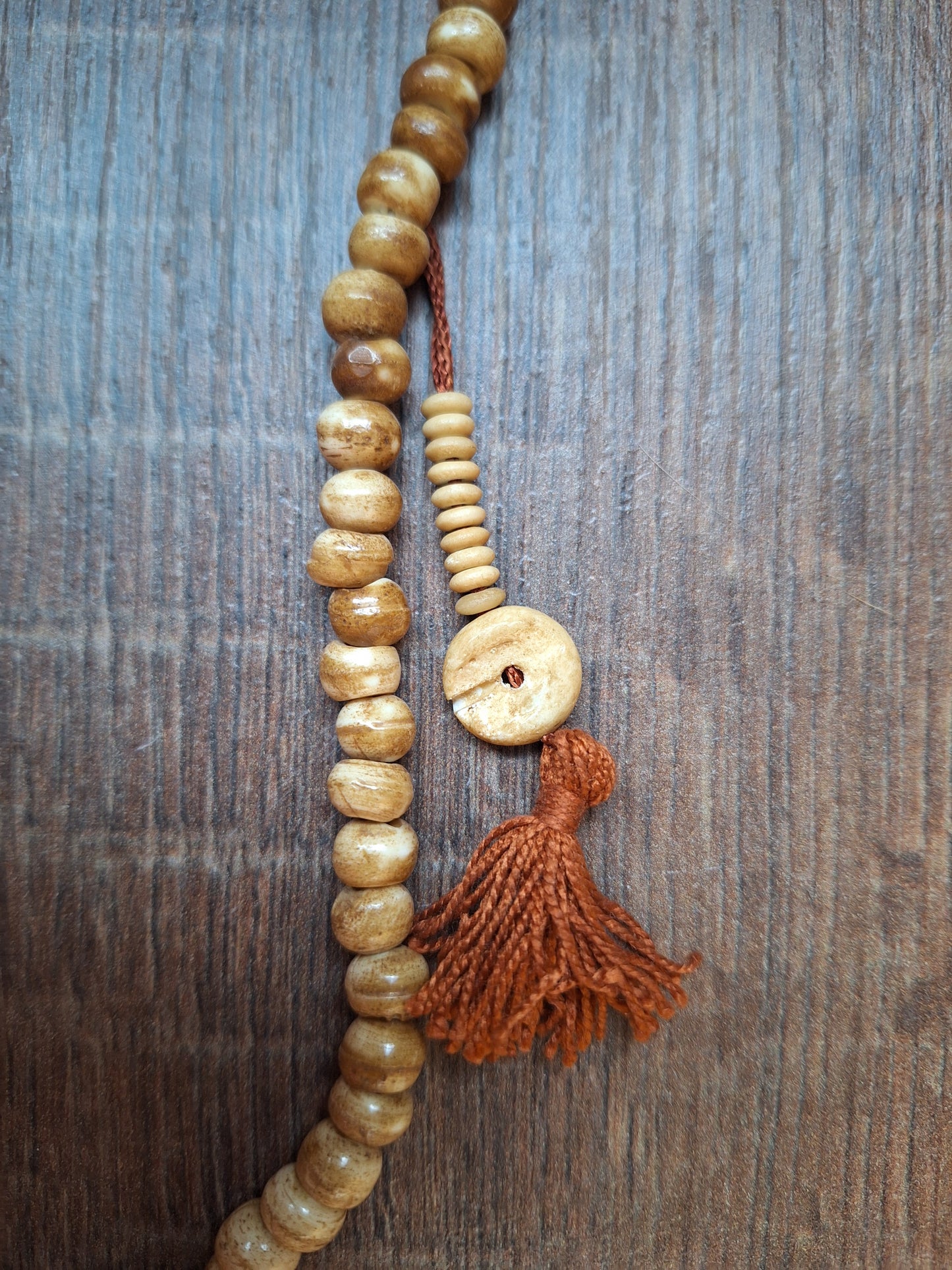Vintage yak bone mala