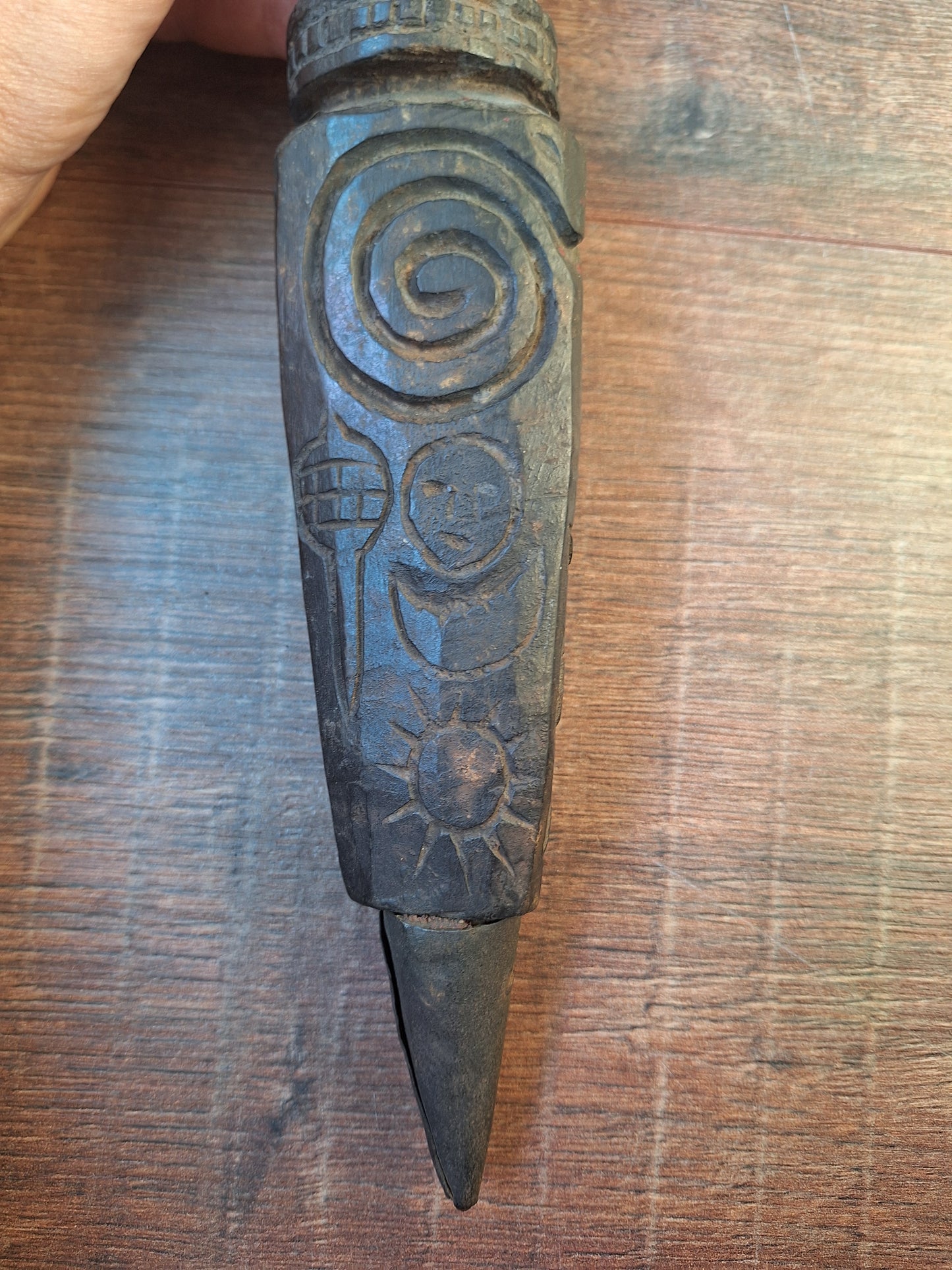 Antique wooden phurba #54