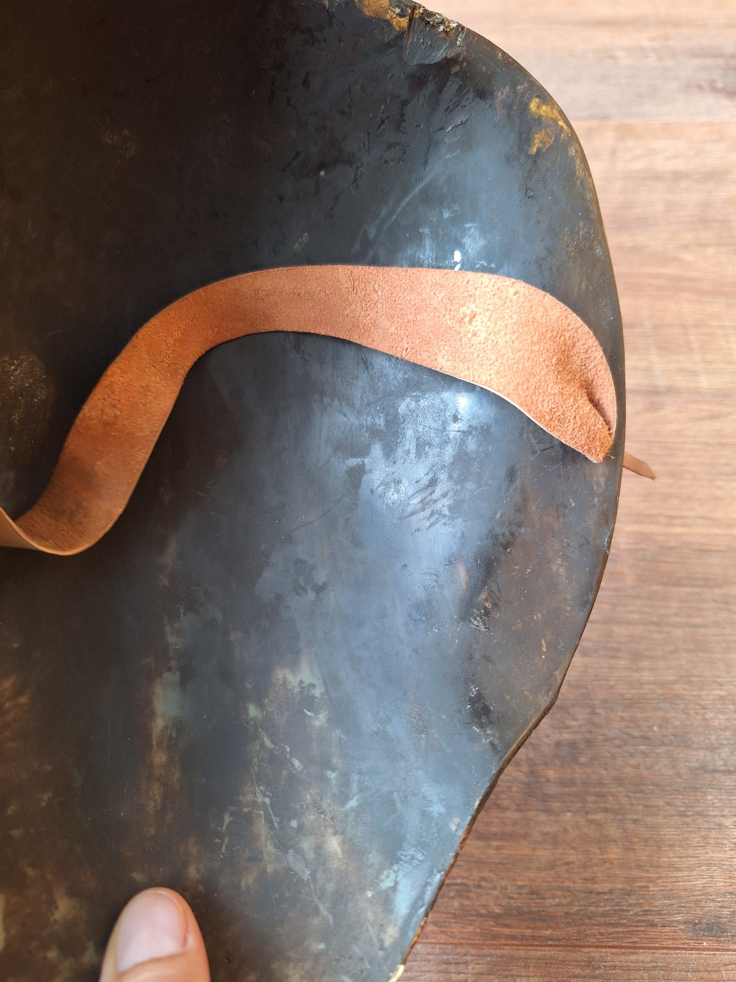 Vintage Nepalese wrathful spirit mask from horn