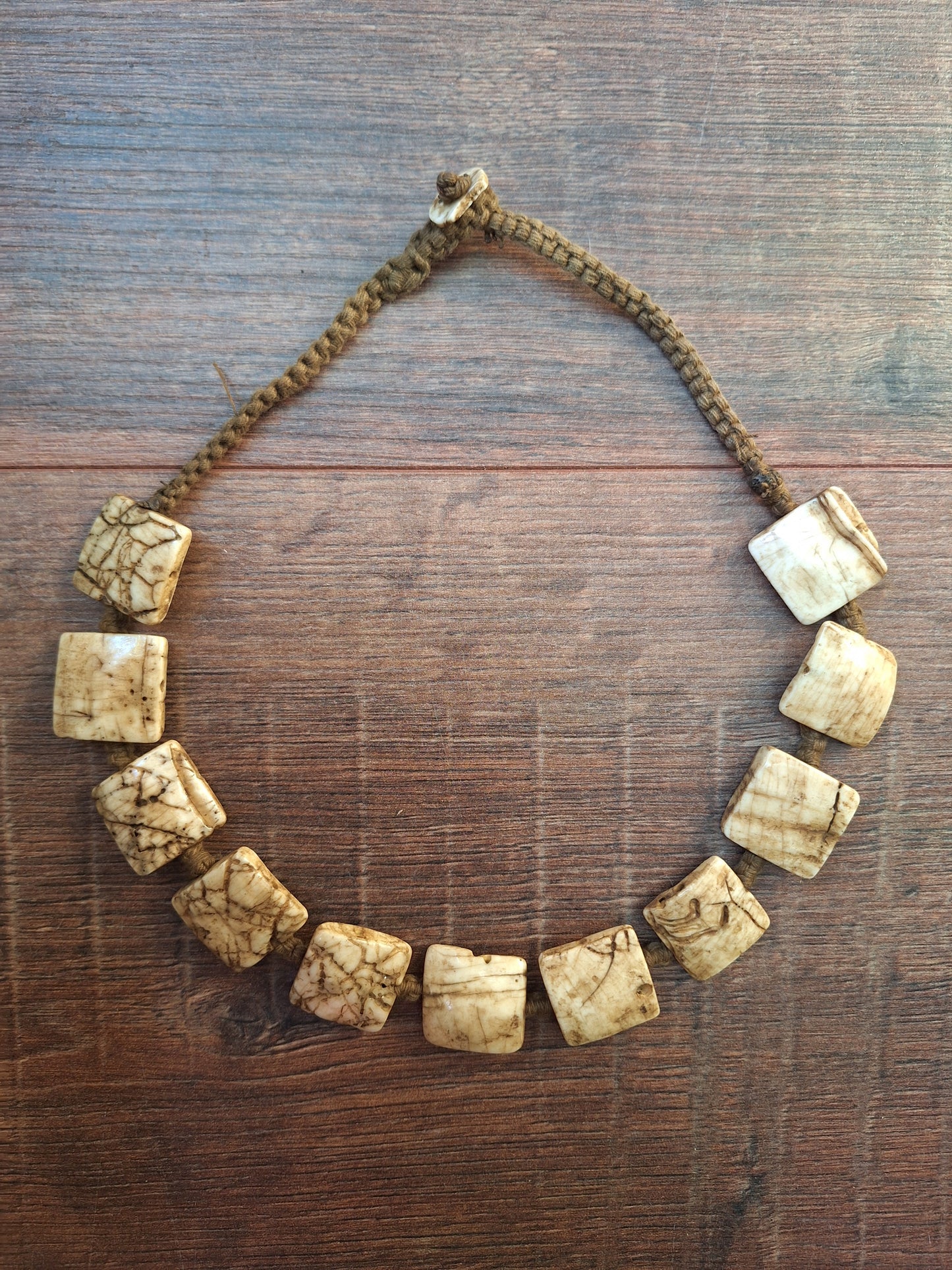 Old Tibetan conch shell necklace