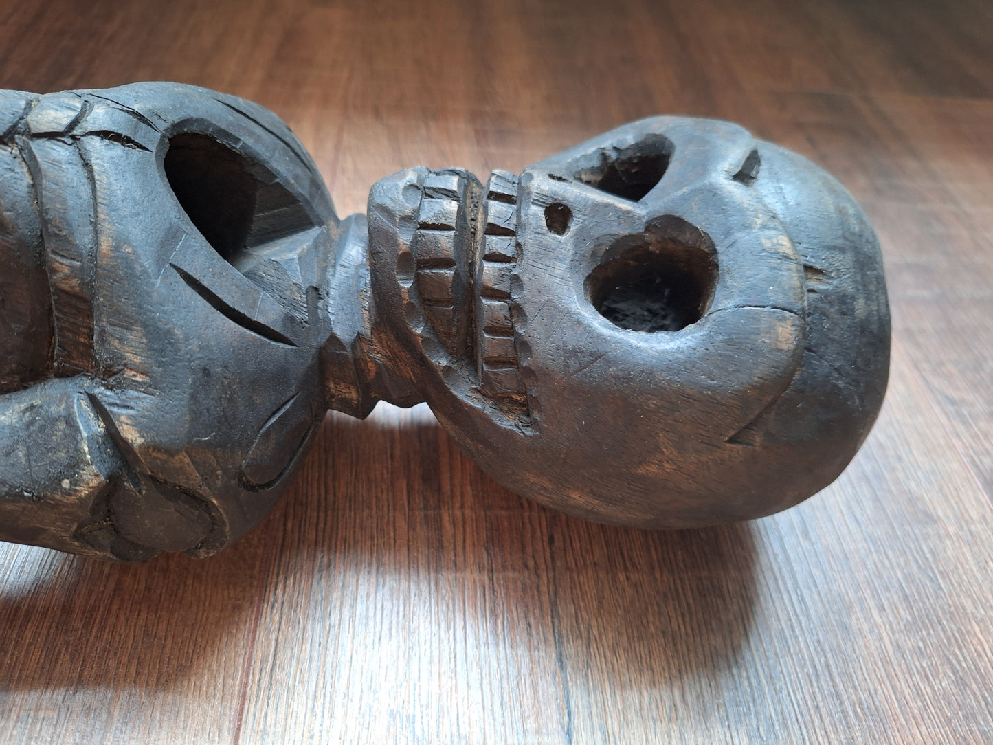 Nepalese wooden skeleton / Citipati figure