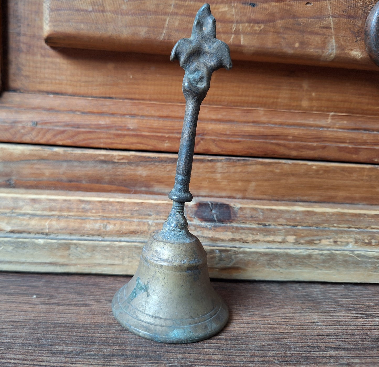 Antique bronze Garuda altar bell