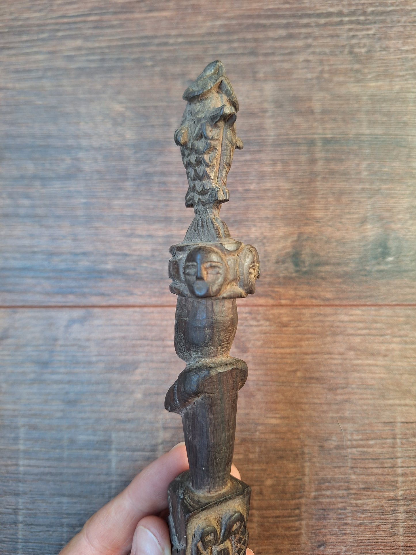 Antique wooden phurba #55