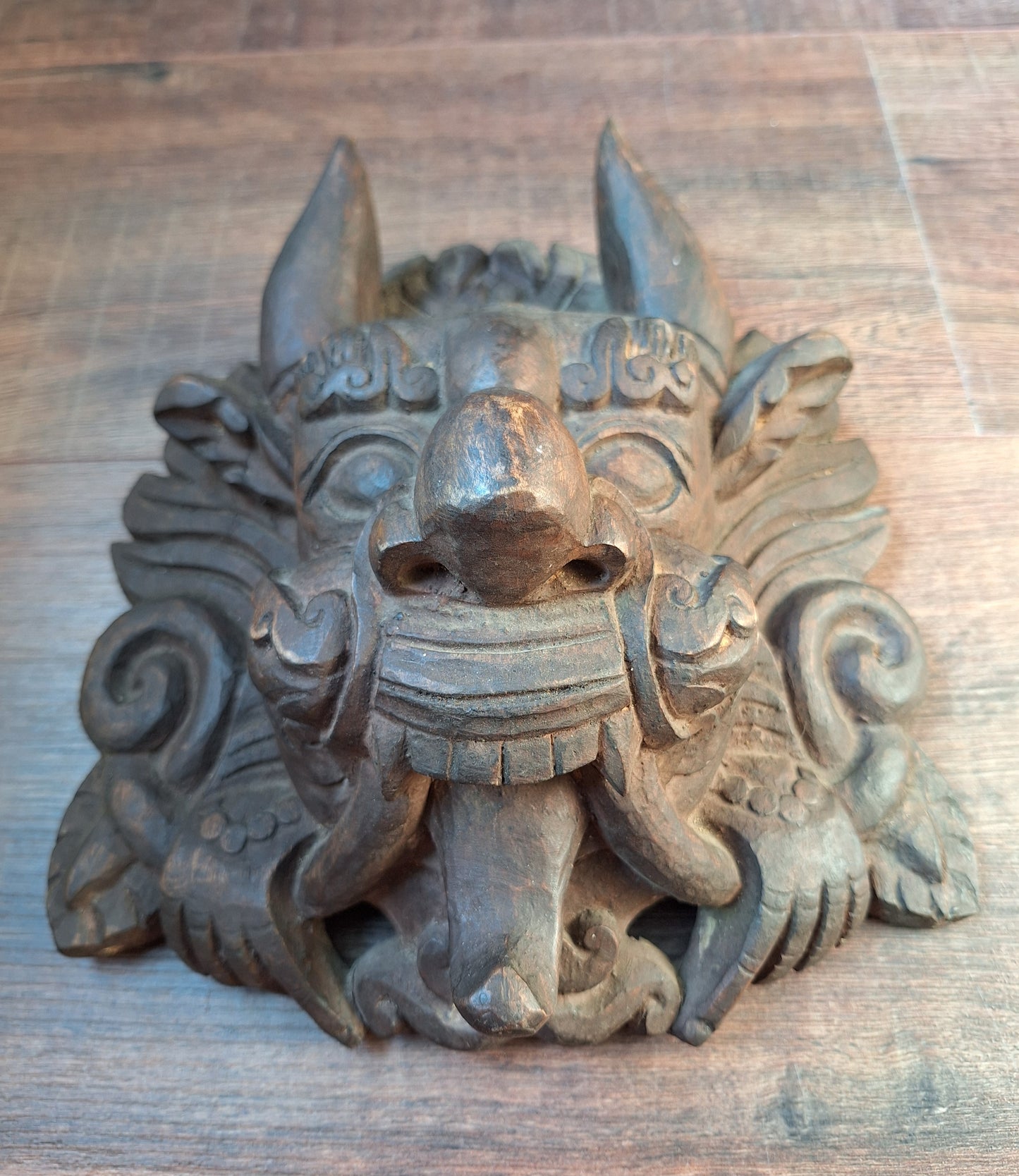 Vintage wooden Cheppu mask #1