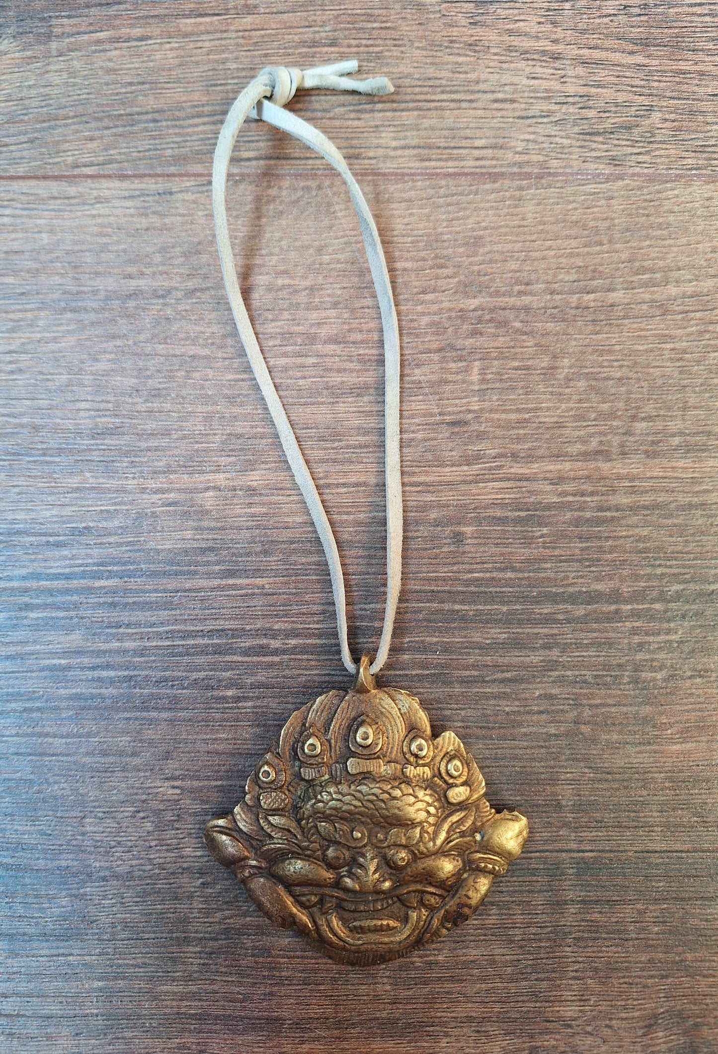 Vintage brass Cheppu pendant