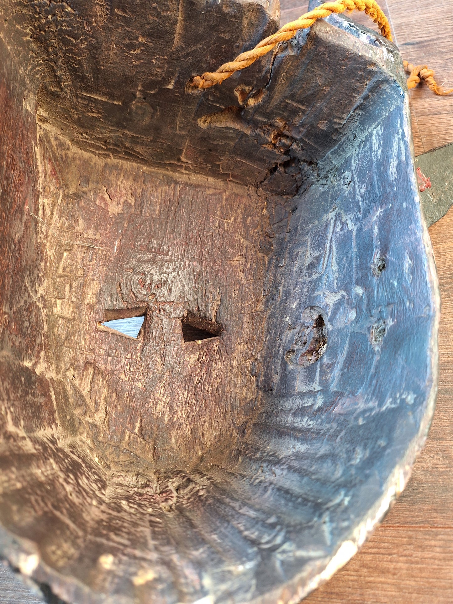 Vintage wooden Kali mask