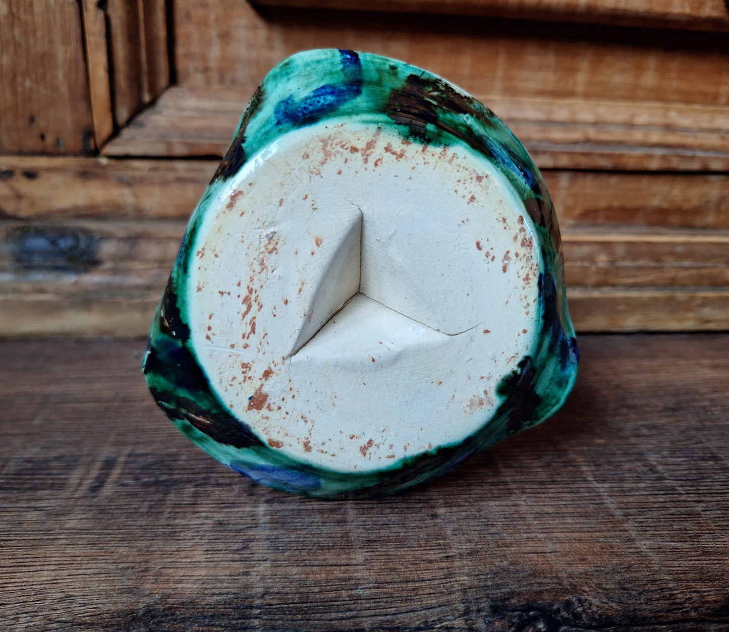 Vintage Frysian ceramic oil lamp