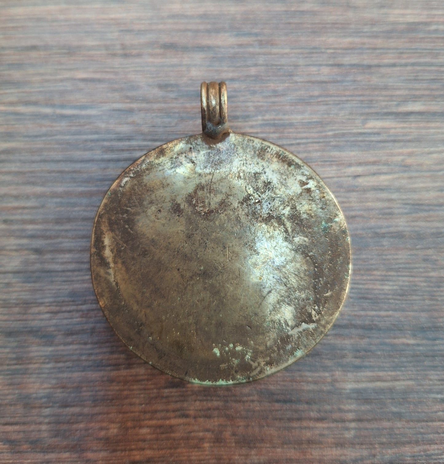 Vintage Tibetan silver and copal pendant