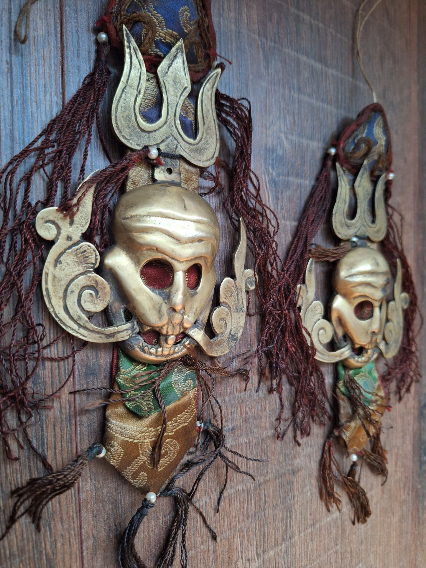 Vintage Tibetan amulet wallhanger Citipati