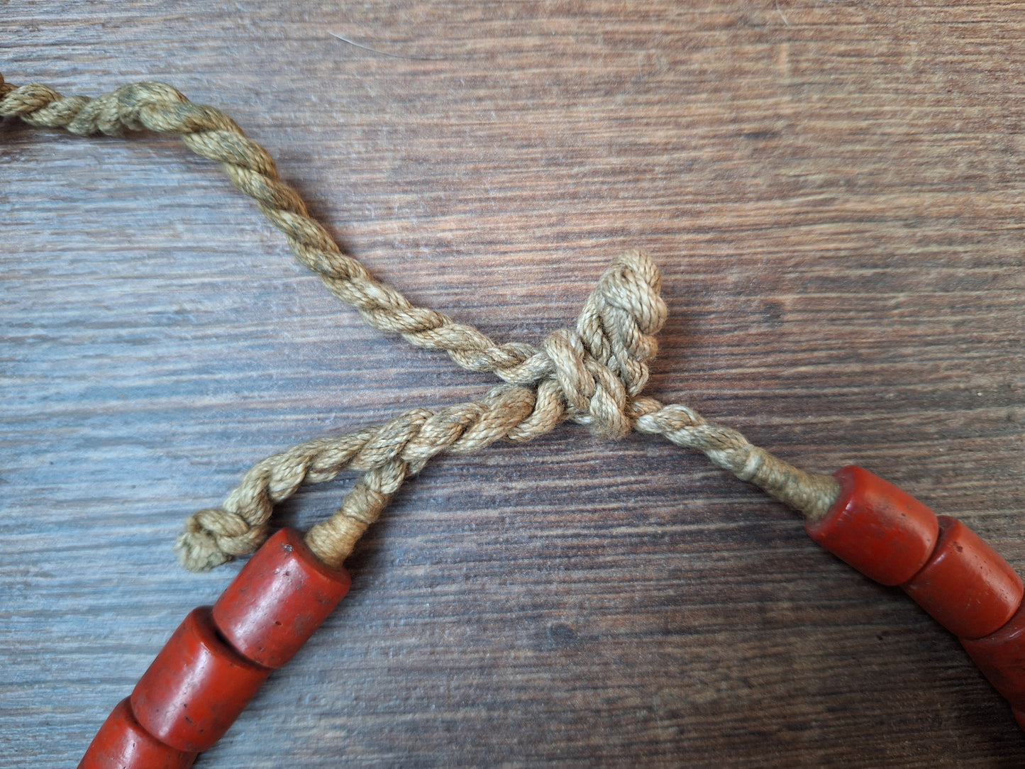 Vintage Himalayan sherpa coral necklace