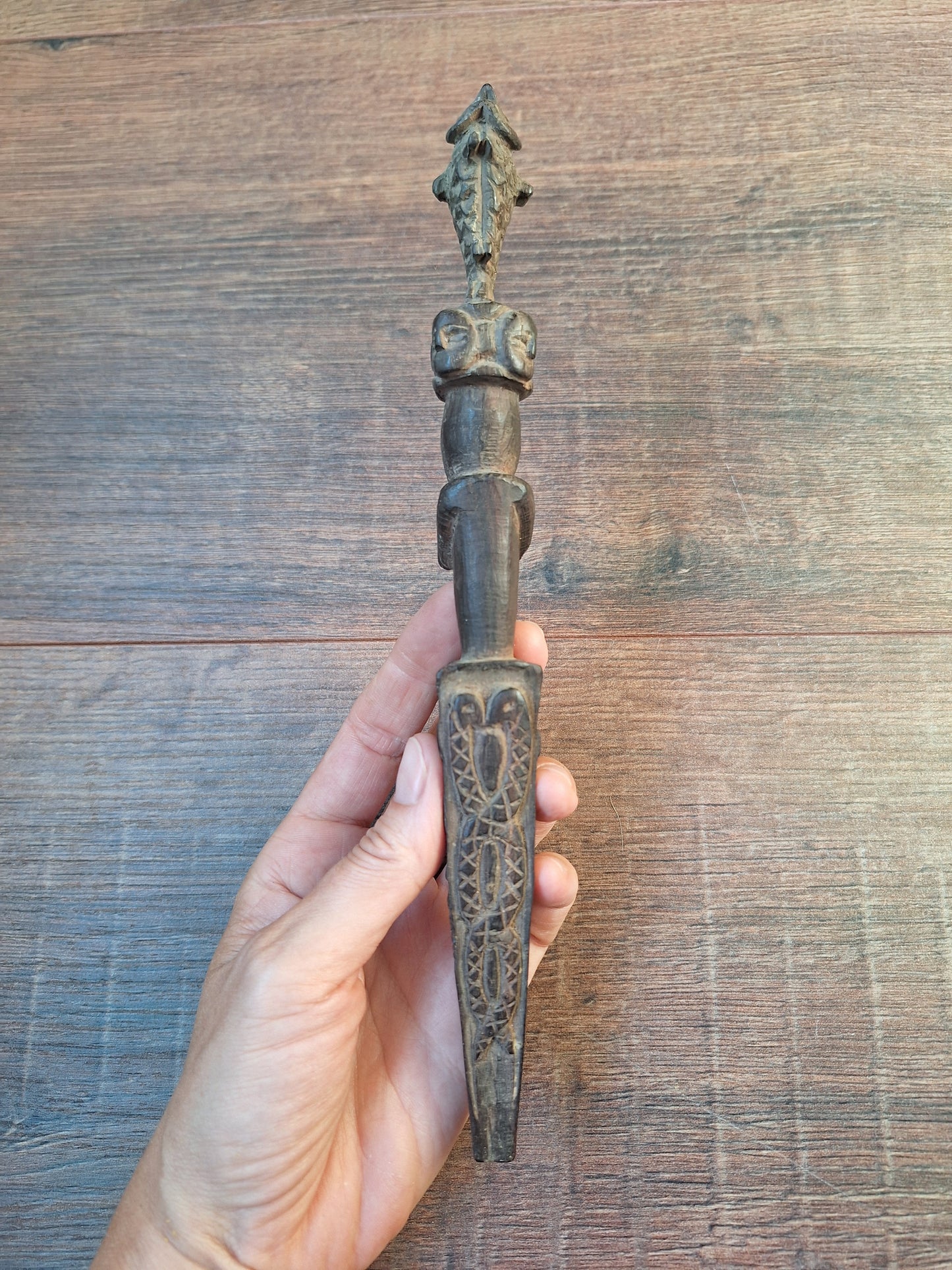Antique wooden phurba #55