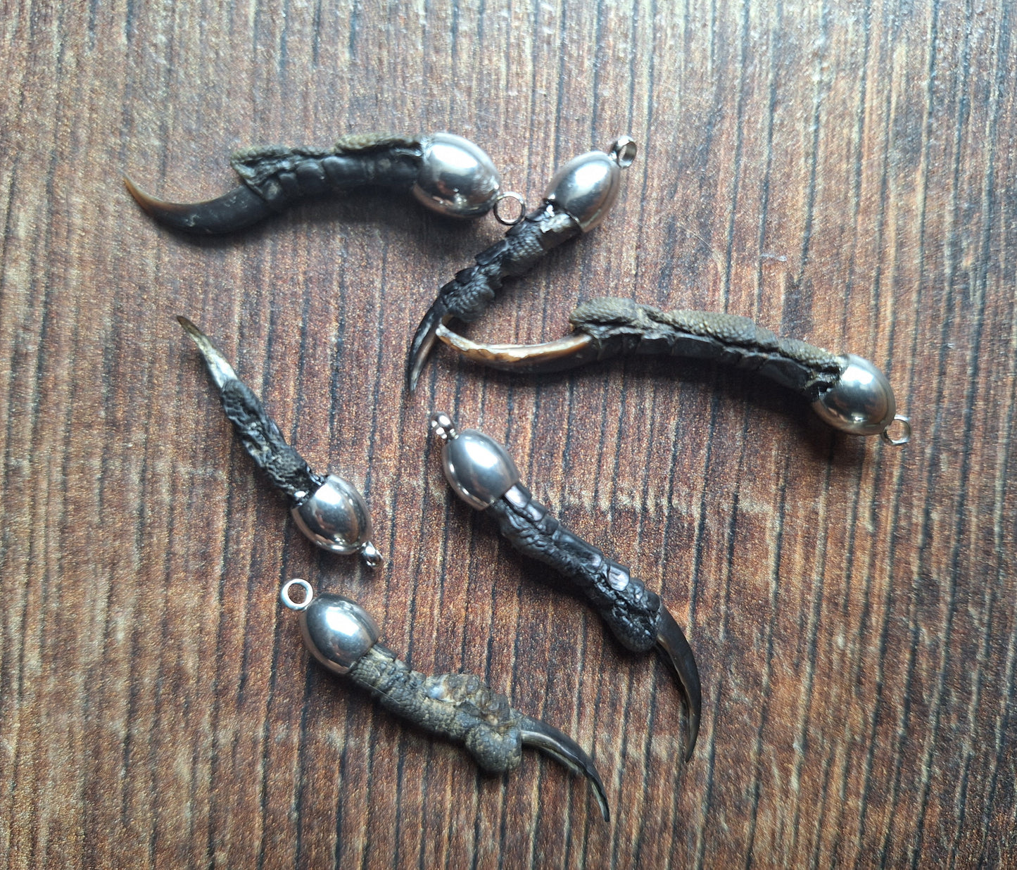 Crow nail pendant #5