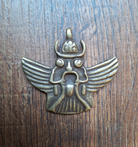 Old bronze thogchag pendant Garuda