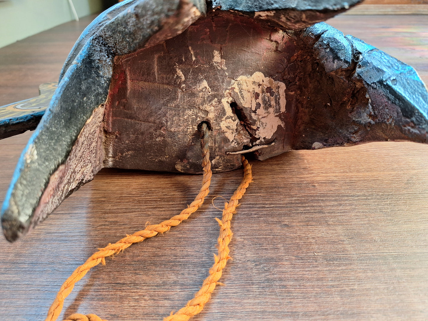 Vintage wooden Kali mask