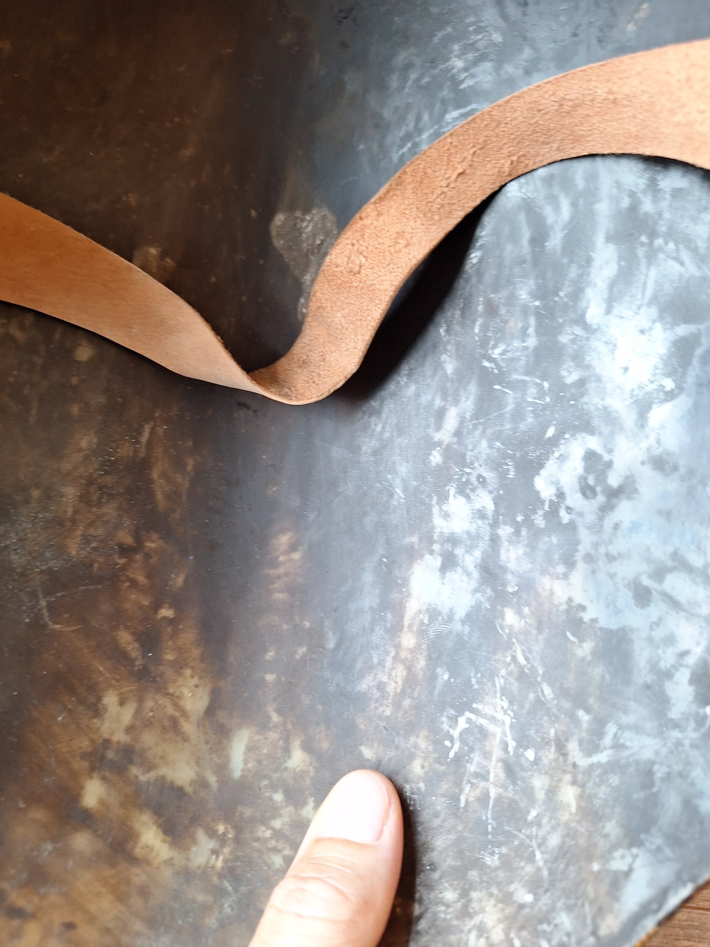 Vintage Nepalese wrathful spirit mask from horn