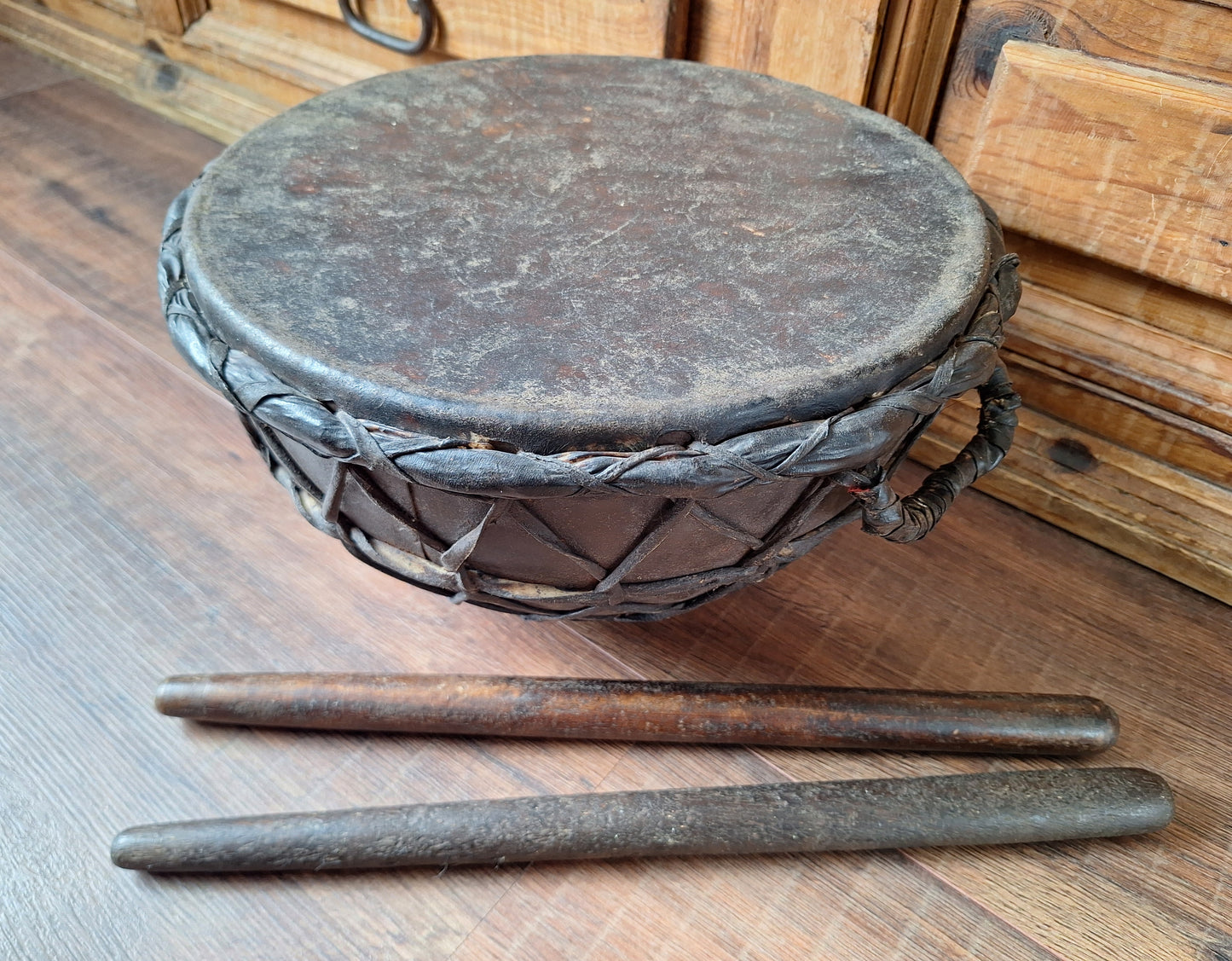 Old African traditional coptic church drum