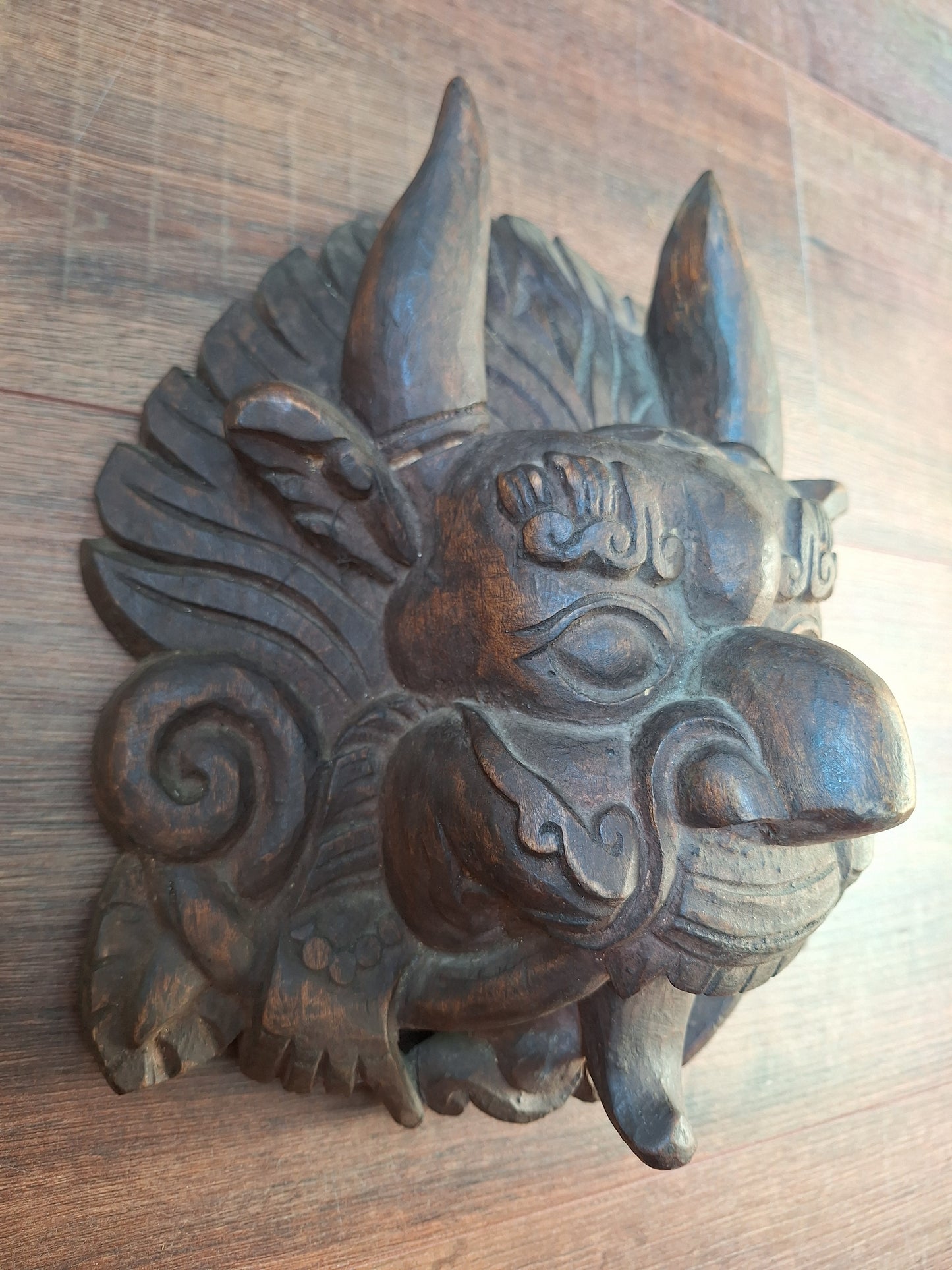 Vintage wooden Cheppu mask #1